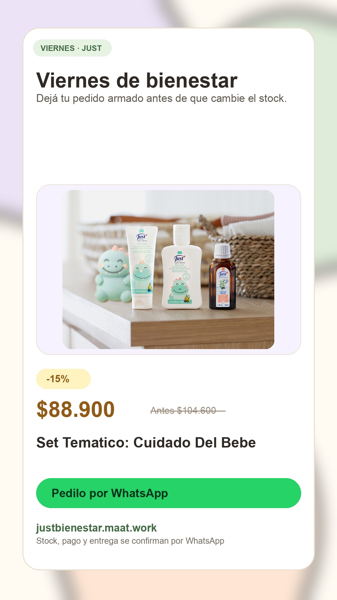 Publicación viernes: Set Tematico: Cuidado Del Bebe