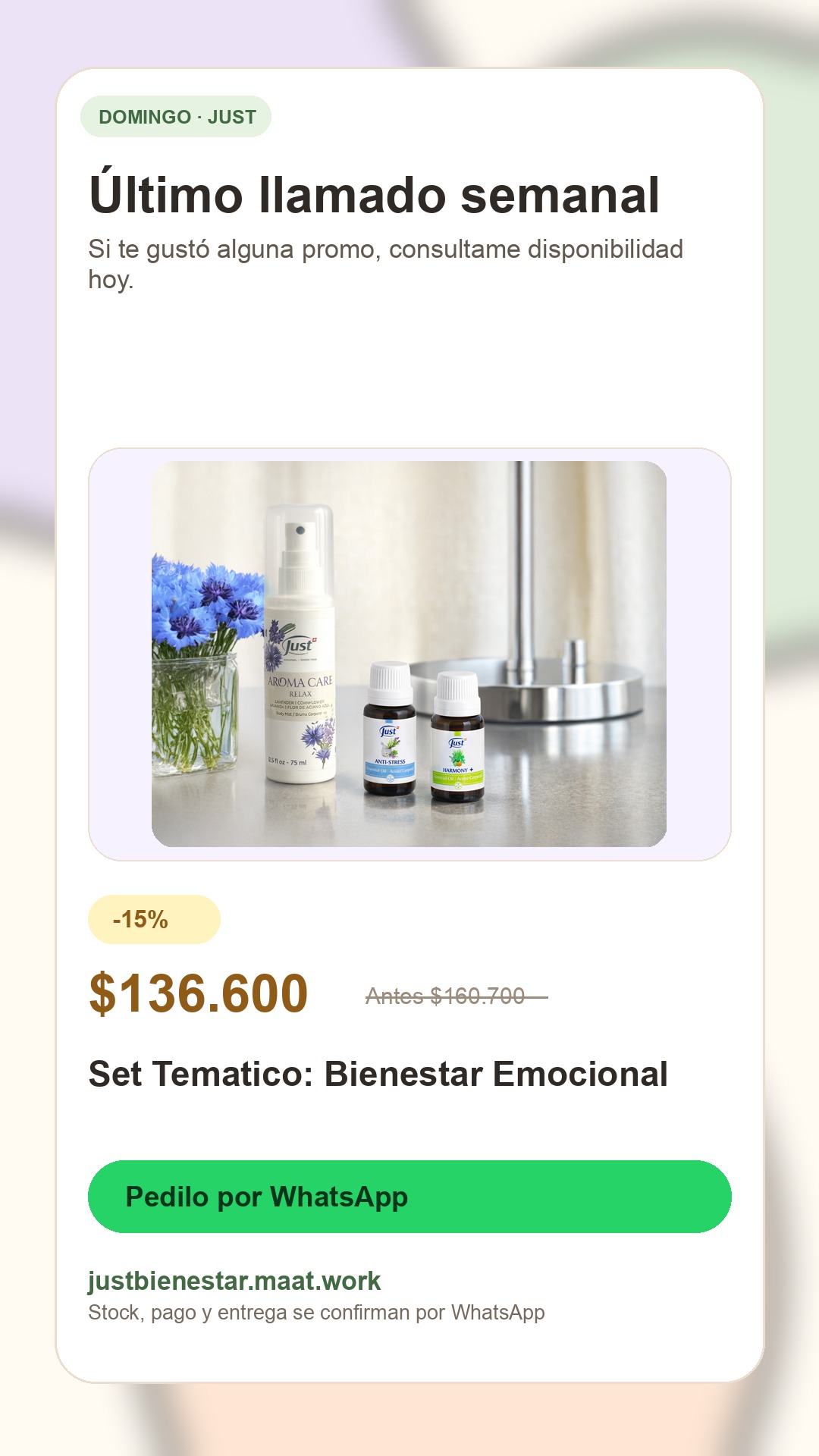 Publicación domingo: Set Tematico: Bienestar Emocional